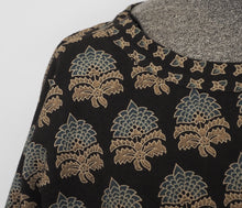 Load image into Gallery viewer, Swirly skirted Ajrakh dress