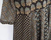 Load image into Gallery viewer, Swirly skirted Ajrakh dress