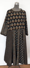 Load image into Gallery viewer, Swirly skirted Ajrakh dress