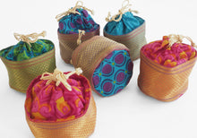 Load image into Gallery viewer, Fair trade Tiffin drawstring pouch