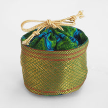Load image into Gallery viewer, Fair trade Tiffin drawstring pouch