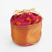Load image into Gallery viewer, Fair trade Tiffin drawstring pouch