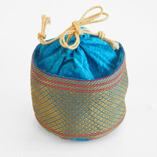 Load image into Gallery viewer, Fair trade Tiffin drawstring pouch
