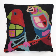 Load image into Gallery viewer, Fair trade embroidered wool cushion cover