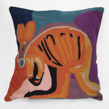 Load image into Gallery viewer, Fair trade embroidered wool cushion cover