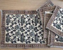 Load image into Gallery viewer, Set of 6 hand printed table mats