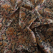 Load image into Gallery viewer, Hand block printed multicoloured Kalamkari cotton fabric