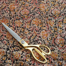Load image into Gallery viewer, Hand block printed multicoloured Kalamkari cotton fabric