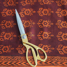 Load image into Gallery viewer, Hand printed Ajrakh Modal Silk with natural dyes