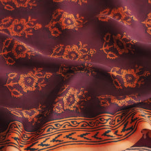 Load image into Gallery viewer, Hand printed Ajrakh Modal Silk with natural dyes