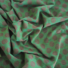 Load image into Gallery viewer, Pre-washed jacquard red/green cotton fabric