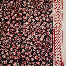 Load image into Gallery viewer, Natural dyed Bagh red/black hand block printed cotton - 2.5 metres