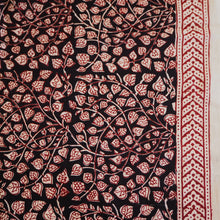 Load image into Gallery viewer, Natural dyed Bagh red/black hand block printed cotton - 2.5 metres
