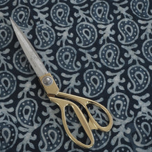 Load image into Gallery viewer, Hand block dabu printed indigo on cotton fabric
