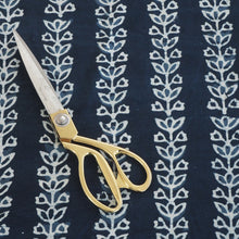 Load image into Gallery viewer, Hand block dabu printed indigo on cotton fabric