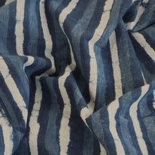 Load image into Gallery viewer, Hand block dabu printed indigo on cotton fabric