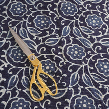 Load image into Gallery viewer, Indigo hand block printed Kantha stitched cotton fabric