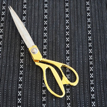 Load image into Gallery viewer, Pre-washed black and white jacquard cotton fabric