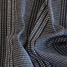 Load image into Gallery viewer, Pre-washed black and white jacquard cotton fabric