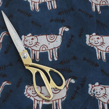 Load image into Gallery viewer, Hand block dabu printed indigo on cotton fabric