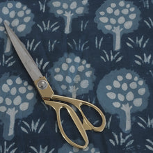 Load image into Gallery viewer, Hand block dabu printed indigo on cotton fabric