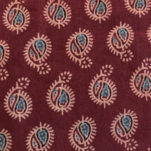 Load image into Gallery viewer, Hand printed Ajrakh  cotton with natural dyes.