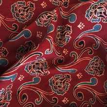 Load image into Gallery viewer, Hand printed Ajrakh cotton with natural dyes.