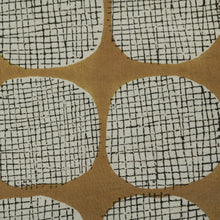 Load image into Gallery viewer, Hand block printed cotton fabric with a modernist vibe - mustard