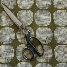 Load image into Gallery viewer, Hand block printed cotton fabric - olive spots
