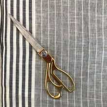 Load image into Gallery viewer, Grey handloom slub cotton stripes with border