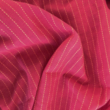 Load image into Gallery viewer, Pink slub cotton with orange stitching