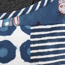 Load image into Gallery viewer, Patchwork indigo crop top