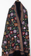 Load image into Gallery viewer, Hand embroidered silk shawl by Afroza Khatun