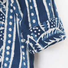 Load image into Gallery viewer, Dancing Leaves and Wonky Stripes tunic