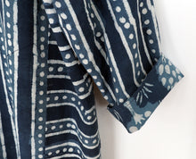 Load image into Gallery viewer, Reversible Wonky Stripes and Trees tunic