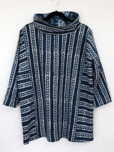 Load image into Gallery viewer, Reversible Wonky Stripes and Trees tunic
