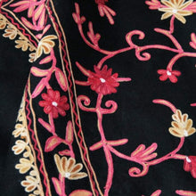 Load image into Gallery viewer, Embroidered wool Kashmiri shawl