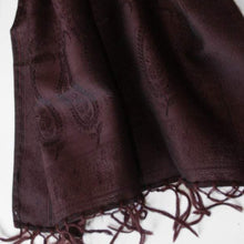 Load image into Gallery viewer, Fair trade fine wool and silk shawl