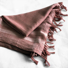 Load image into Gallery viewer, Hand woven organic cotton shawl