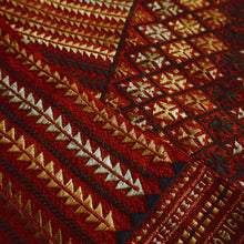 Load image into Gallery viewer, Fair trade hand woven wool muffler with Suf embroidery