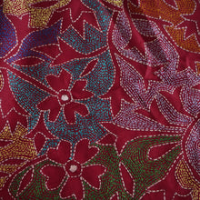 Load image into Gallery viewer, Hand embroidered silk shawl by Alima Khatun
