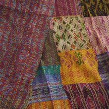 Load image into Gallery viewer, Patchwork silk Kantha shawl