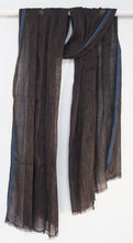 Load image into Gallery viewer, Hand woven linen / cotton scarf