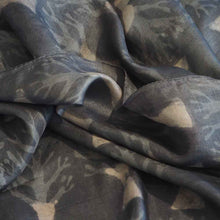 Load image into Gallery viewer, Hand woven fair trade tussar silk block printed scarf