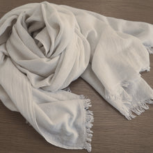 Load image into Gallery viewer, Fair trade cashmere and silk shawl from Nepal.