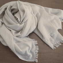 Load image into Gallery viewer, Fair trade cashmere and silk fair trade scarf from Nepal.
