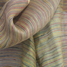 Load image into Gallery viewer, Hand spun and handwoven linen and silk stole