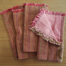 Load image into Gallery viewer, Double sided cotton table napkins - set of four