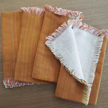 Load image into Gallery viewer, Double sided cotton table napkins - set of four