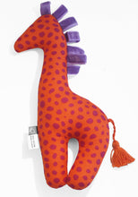 Load image into Gallery viewer, Hand made Ribbon Giraffe stuffed toy
